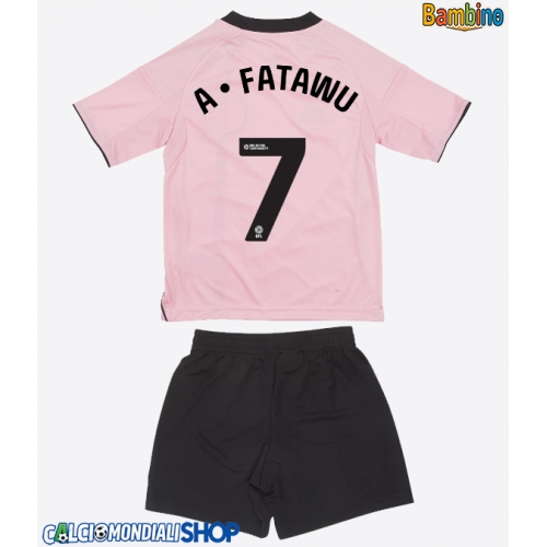 Maglie da calcio Leicester City Issahaku Fatawu #7 Terza Maglia Bambino 2025-26 Manica Corta + Pantaloni corti)